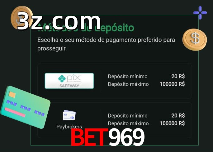 O cassino BET969bet oferece uma grande variedade de métodos de pagamento